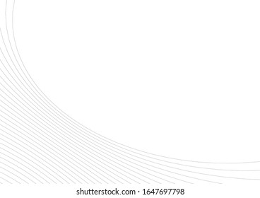 Abstract curve lines. Architectural drawing. Geometric background