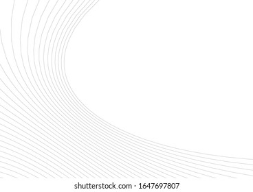 Líneas de curva abstractas. Dibujo arquitectónico. Fondo geométrico