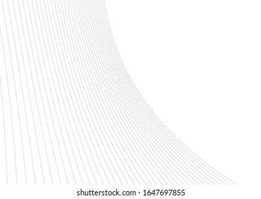 Abstract curve lines. Architectural drawing. Geometric background