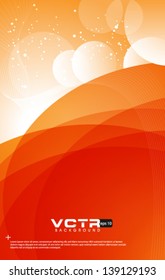 Abstract Curve Lines  - eps10 Background