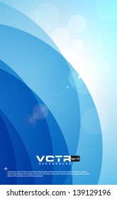 Abstract Curve Lines  - eps10 Background