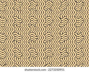 Resumen de líneas de curva de forma vector de fondo. Concepto de fideos instantáneos
