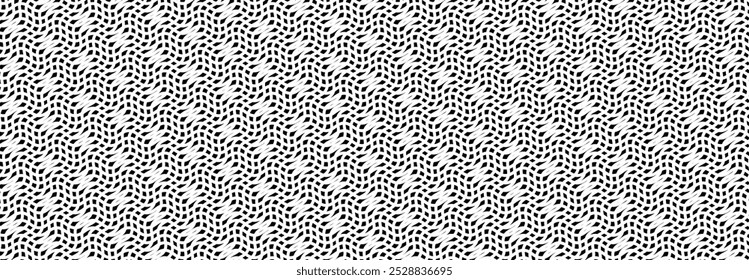 Abstractas, líneas de curva, patrón ondulado, cuadrado, ilustración, Vector, alternando superposición, simétrico, fondo de disposición ordenada, blanco y negro, Anuncio, Sitio web, Plantilla, oscuro.