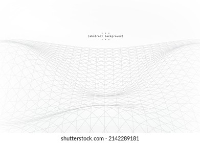 abstract curve in particle dots on white background can be use for science theme background presentation technology product presentation and packaging food and beverage label vector eps.