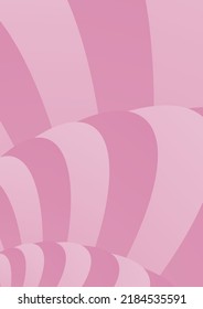 Abstract curve pattern in pink gradient color. Creative stripe vector background for brochure template, booklet, flyer, poster