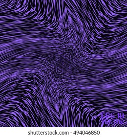 Abstract Curve Pattern. Violet Structure Texture with Rhombuses. Vector Illustration