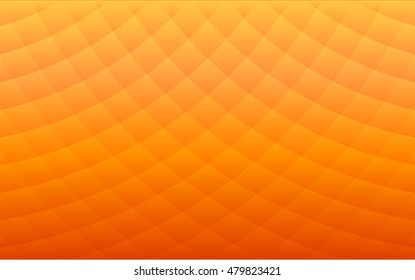 Abstract curve polygon pattern in summer gradient orange color  background (vector)