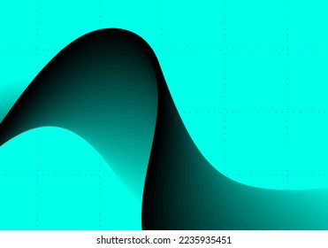 abstract curve ribbon  dark pattern and neon green futuristic theme background for advertisment website banner brochure template product presentation vector eps.