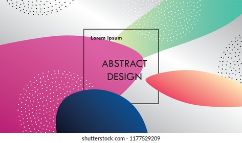 Abstract curve shape background with minimalistic elements. Vector background