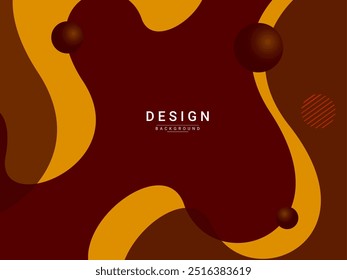 Abstract curve shape elements geometric design background