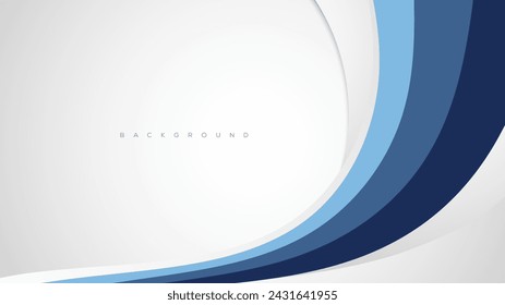 Abstract curve shape flow vector abstract background in light blue and white gradient, dynamic and speed concept, futuristic technology. vector eps 10
