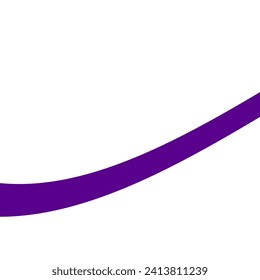 Abstract curve Shape. purple wave shapes