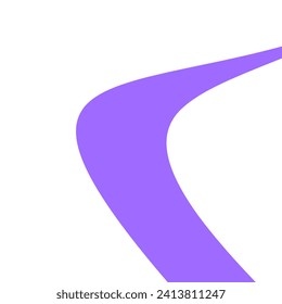 Abstract curve Shape. purple wave shapes
