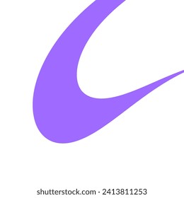 Abstract curve Shape. purple wave shapes