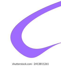 Abstract curve Shape. purple wave shapes