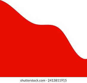 Abstract curve Shape. red wave shapes