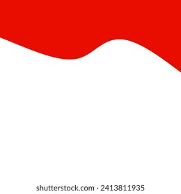 Abstract curve Shape. red wave shapes