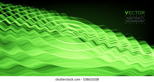Abstract curve. Smooth silk texture. Vector background.