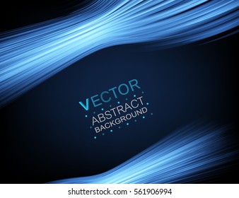 Abstract curve. Smooth silk texture. Vector background.