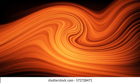 Abstract curve. Smooth silk texture. Vector background.