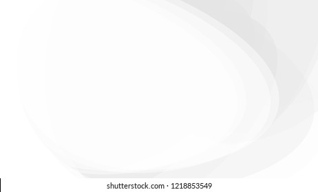 Abstract Curve Stacked White and Gray Vector Backgrounds.