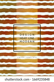 Fondo de rayas de curva abstracta, partículas decorativas. Textura de moda dibujada a mano. Plantilla moderna para su diseño. Ilustración del vector