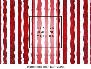 Abstract curve stripes background, decorative particles. Trendy hand-drawn texture. Modern template for your design. Vector illustration