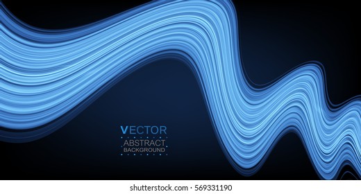 Abstract curve. Vector background