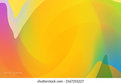 abstrakte Kurve und Wellenflüssigkeit auf gelbem und Farbverlauf-violettem Hintergrund können für Website-Werbeplakat-Technologie Produktpaket Design Lebensmittel und Getränke-Label-Vektorgrafik