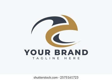 Abstract Curve Wave Logo Design Element