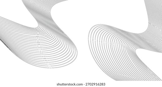 Abstract curve wave seamless pattern background.