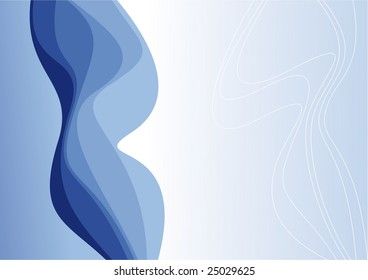 Abstract curve, wave, vector
