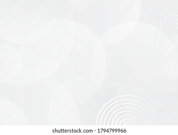 fondo de color de la curva abstracta de color blanco y gradiente gris con efecto de semitono. ilustración vectorial.