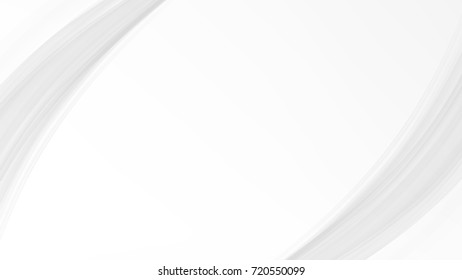 Abstract Curve White and Gray Shiny Vector Backgrounds
