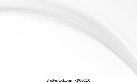 Abstract Curve White and Gray Shiny Vector Backgrounds