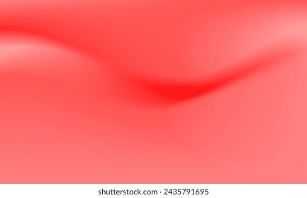 Abstract curved background in red color. Elegant dynamic and bright gradient illustration for digital, banner, business, web, brochure, flyer, advertising, print media