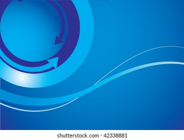 Abstract curved background. Vector illustration