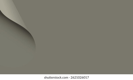 Abstract curved beige paper sheet background. Beige paper cut abstract background. Curved sheet. Suit for backdrop, banner, invitation, billboard, and others