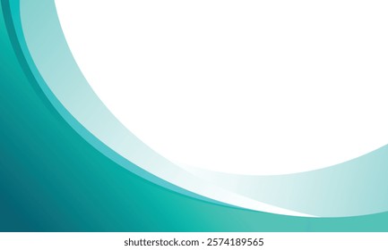 Abstract curved blue border lines modern background
