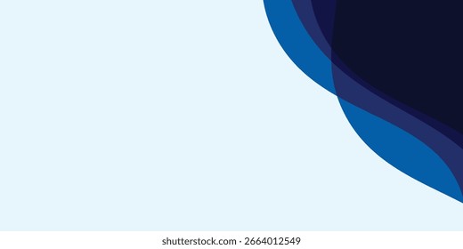 Abstract Curved Business Background with White Space for Corporate Banner or Presentation	
