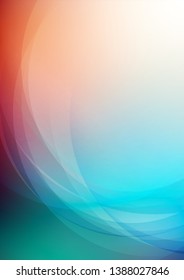 Abstract curved colors background. Vector Eps10