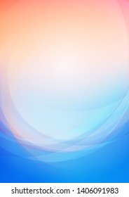 Abstract curved colors background. Vector Eps10
