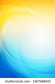 Abstract curved colors background. Vector Eps10