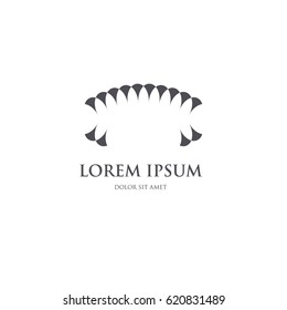 abstract curved corporate logo