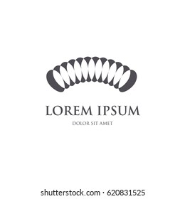 abstract curved corporate logo
