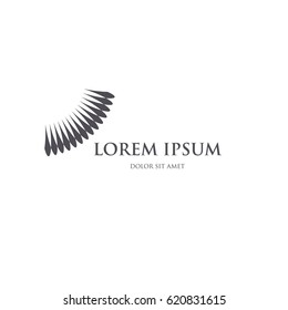 abstract curved corporate logo