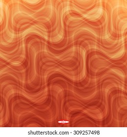 abstract curved dark orange pattern with amber texture with smoke with abstract yellow line on marsala background. vector illustration