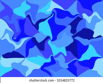 Abstract Curved Geometric Shapes. Abstract Texture For Design. Abstract Dynamic Background. Dynamic Design. Colorful Geometric Shapes In Motion. Vector Illustration. Eps10