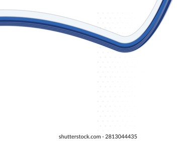 Abstract curved gradient lines in blue and white