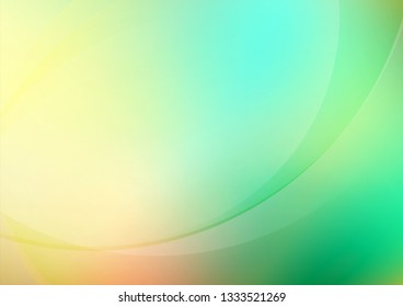 Abstract curved green background. Vector Eps10